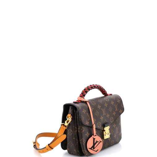 Braided Handle Pochette Metis Monogram Canvas with Leather