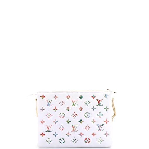 Coussin Bag Monogram Flower Embossed Lambskin PM