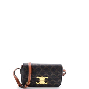 Triomphe East-West Shoulder Bag Triomphe Coated Canvas