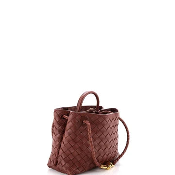 Andiamo Small Intrecciato Nappa Brown