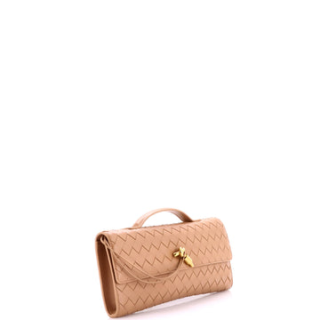 Andiamo Long Top Handle Clutch Intrecciato Nappa