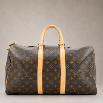 Keepall Bandouliere Bag Monogram Canvas 45 (Brown)