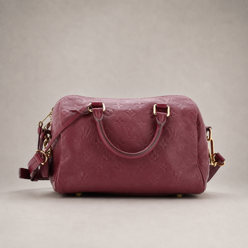Speedy Bandouliere Bag Monogram Empreinte Leather 25