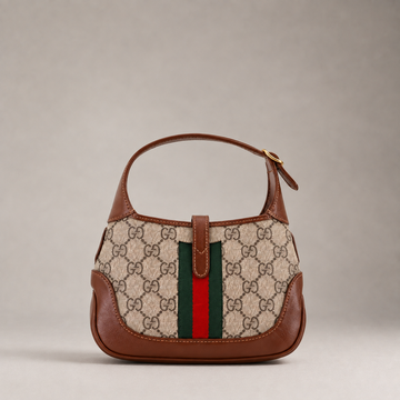 Jackie 1961 Hobo GG Coated Canvas Mini (Brown)