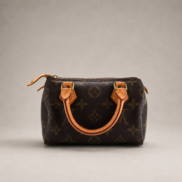 Speedy Mini HL Handbag Monogram Canvas-(Brown)