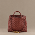 Andiamo Small Intrecciato Nappa Brown