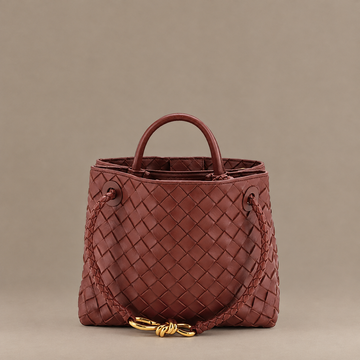 Andiamo Small Intrecciato Nappa Brown