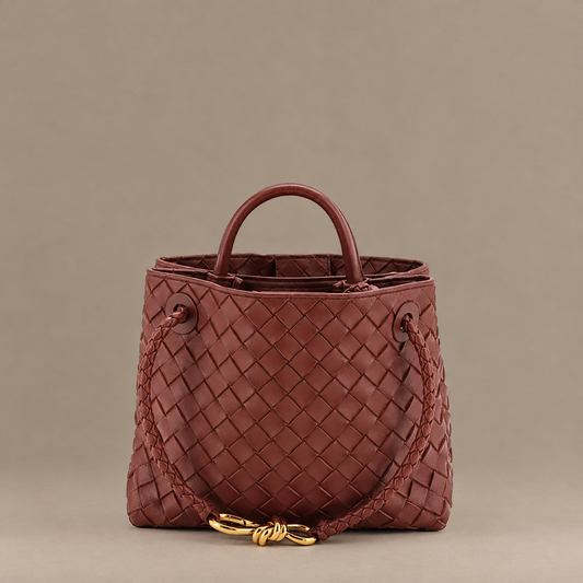 Andiamo Small Intrecciato Nappa Brown