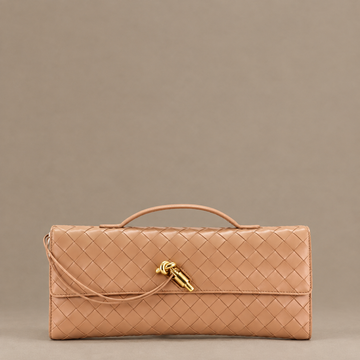Andiamo Long Top Handle Clutch Intrecciato Nappa