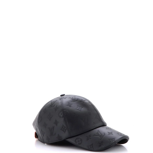 Baseball Cap Monogram Shadow Leather