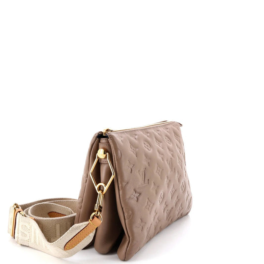 Coussin Bag Monogram Embossed Lambskin PM