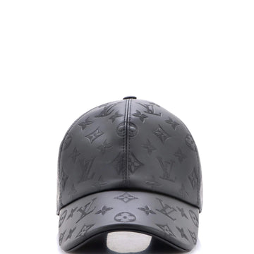 Baseball Cap Monogram Shadow Leather